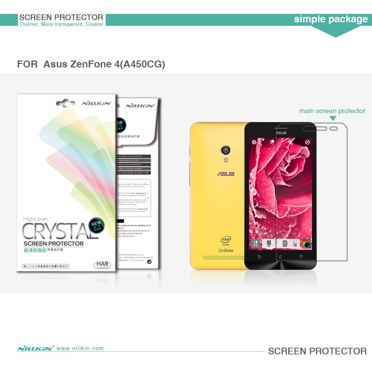 Nillkin Crystal Screen Protector Antigores Bening Zenfone 4S