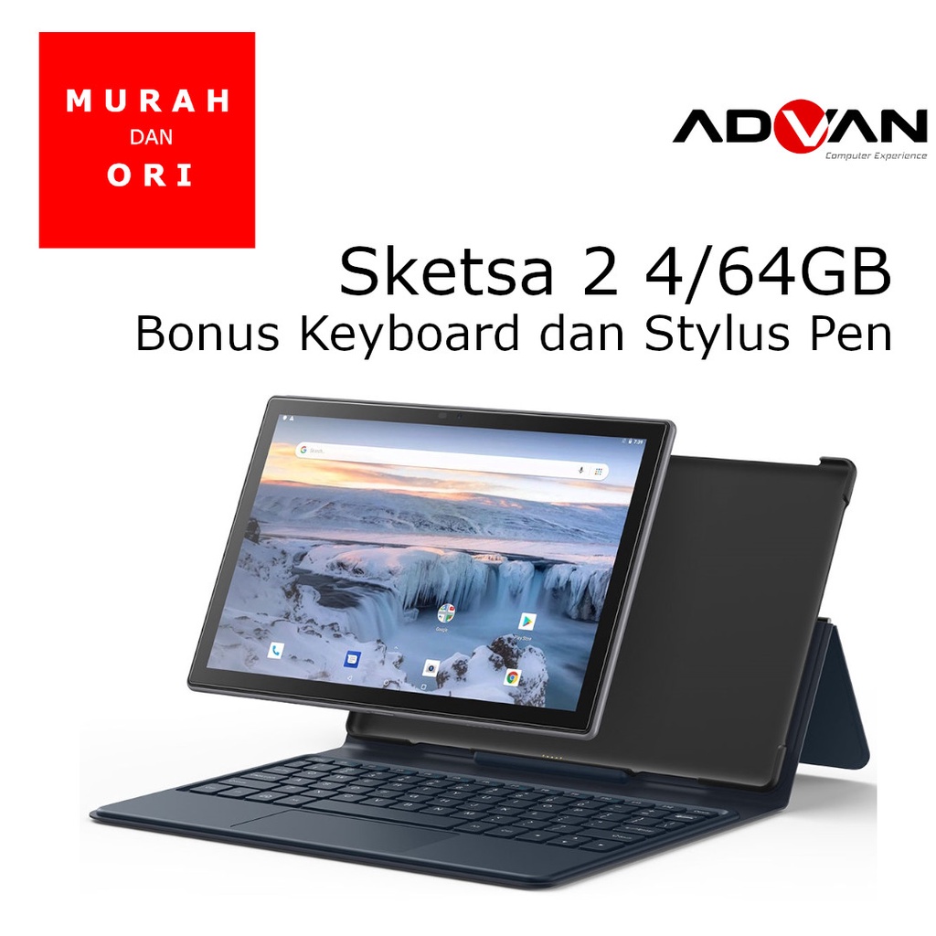 Advan Sketsa2 ( Sketsa 2 ) 4/64GB Bonus Keyboard dan Stylus Pen