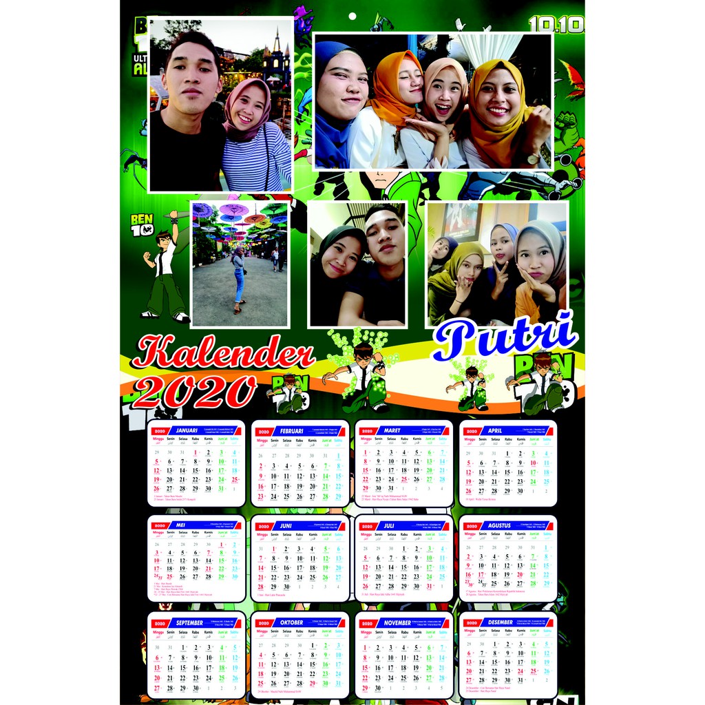 Kalender Foto 2020 Minimal 2 Pcs