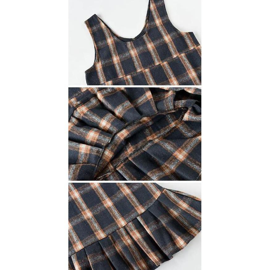 Sale Mini Dress Kotak Tartan Rok Harajuku Jepang Baju Wanita Korea Import Terbaru