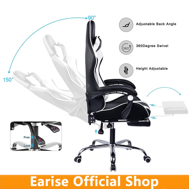 Earise Kursi Gaming Murah/Kursi kantor yang nyaman/Gaming Chair-4