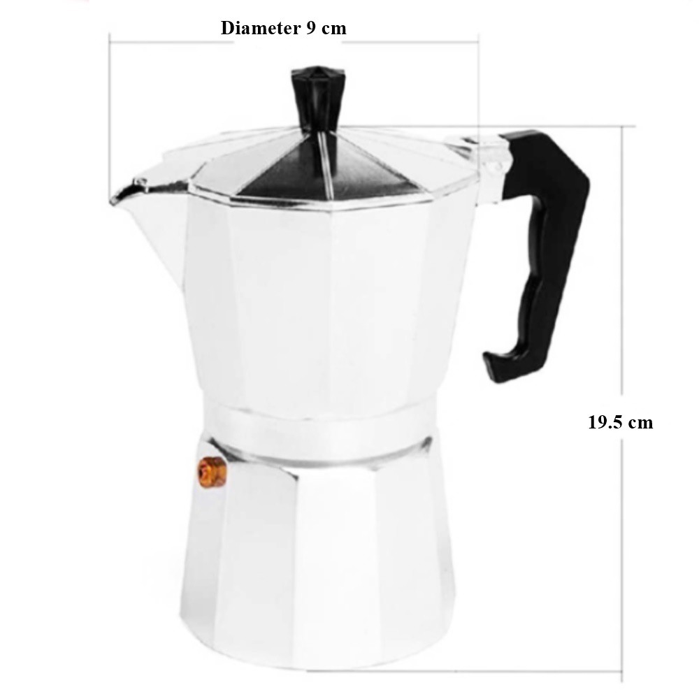 Kopi Moka Pot Aluminium  Espresso 6 cangkir 300 ml