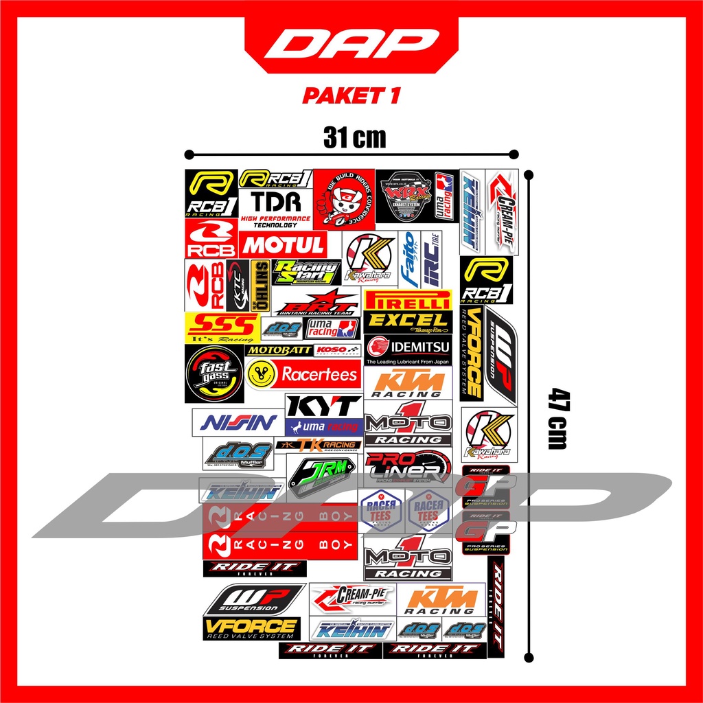 

sticker sponsor satu paket ukuran A3 ( sudah dipotong sekalian ) || tidak jual eceran