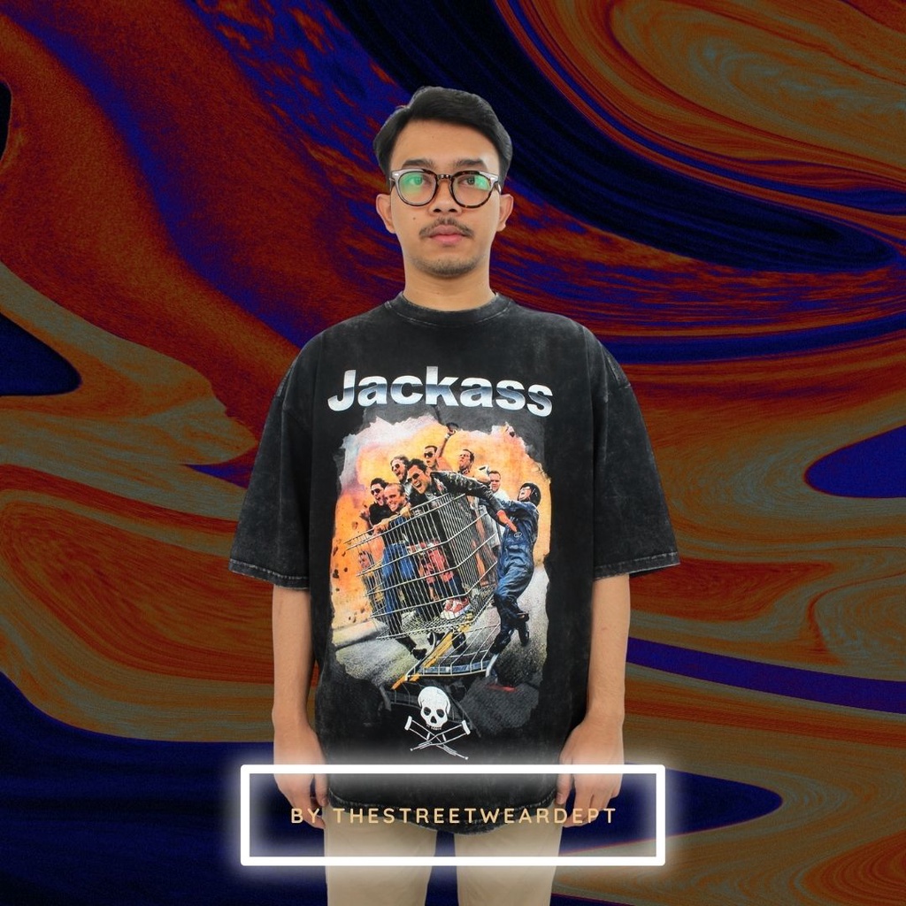 Kaos T Shirt Tee Jackass Vintage Washed Original