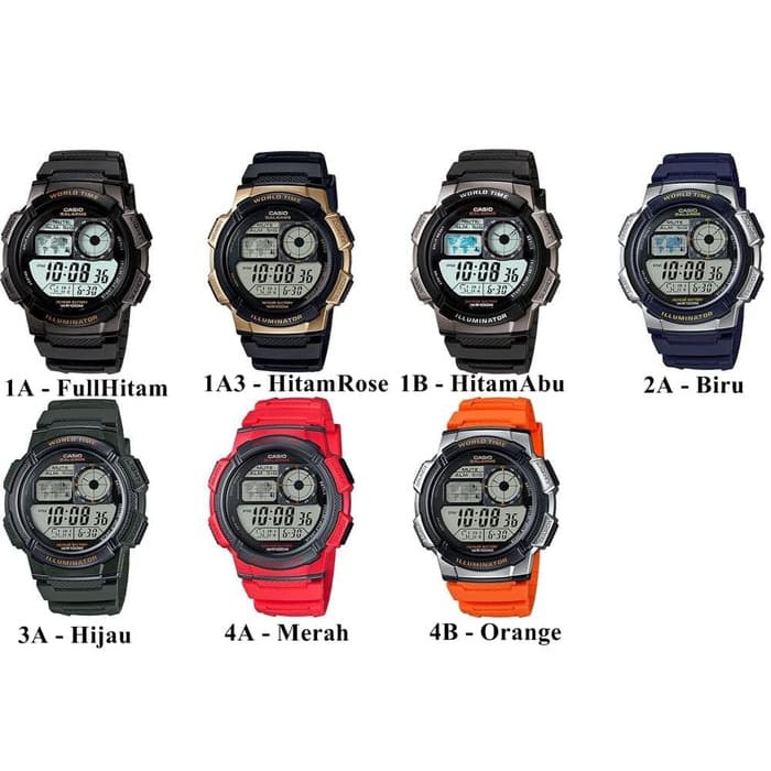 MUST HAVE JAM TANGAN CASIO JAM CASIO AE 1000W AE 1000 AE-1000W ORIGINAL TERMURAH