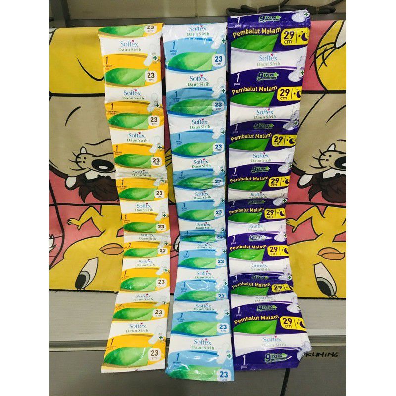 Softex daun sirih 10pcs/renceng