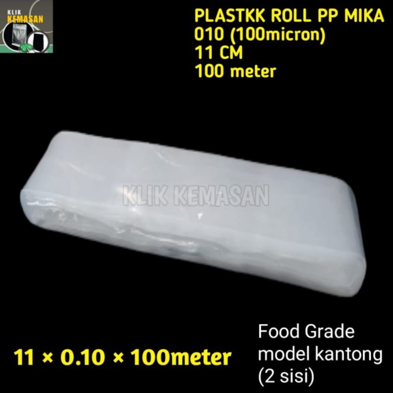PLASTIK TEBAL ROLL 100 M SIZE 11CM/PLASTIK ROLL/PLASTIK KILOAN
