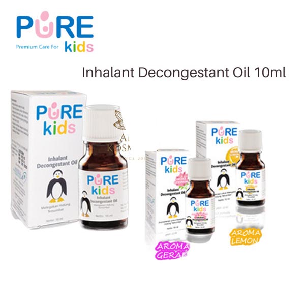 Pure Kids Pure Baby Inhalant Decongestant Oil - 10mL | Original | Geranium | Lemon_Cerianti