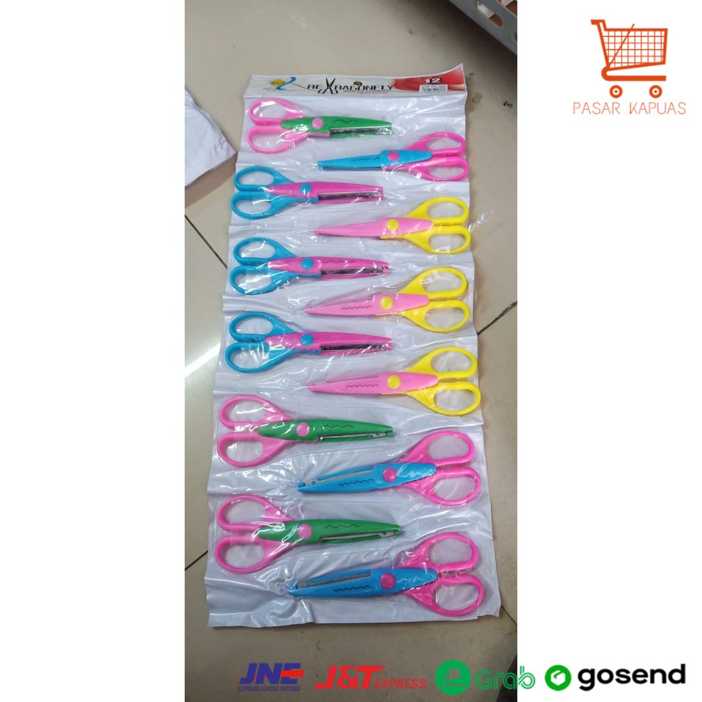 

[ COD ] gunting zig zag 1606 / gunting kertas model zig zag / gunting kertas kado