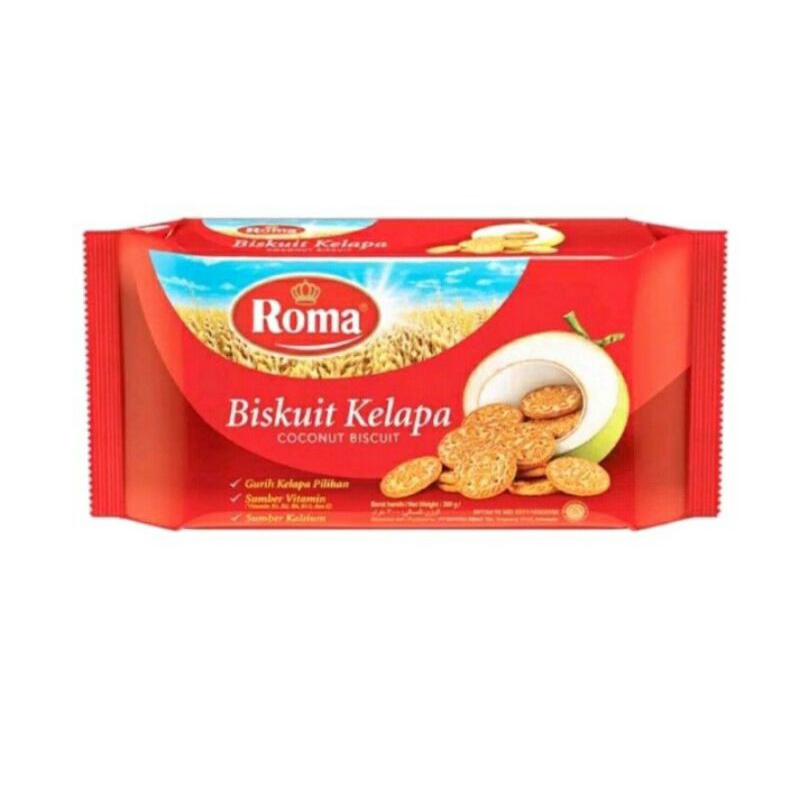 1 Dus Roma Kelapa 300gr Isi 28 Bks / Biskuit Roma Kelapa 1 karton