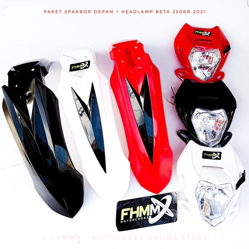 Paket spakbor depan CRF 250 beta plus headlamp CRF 250 beta