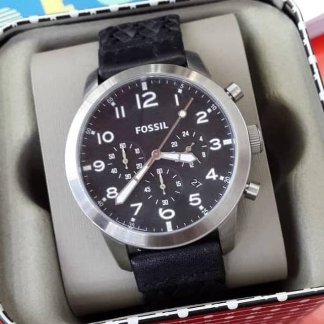 Jam Tangan Pria Fossil FS 5181 Leather ( Kulit ) Original Murah