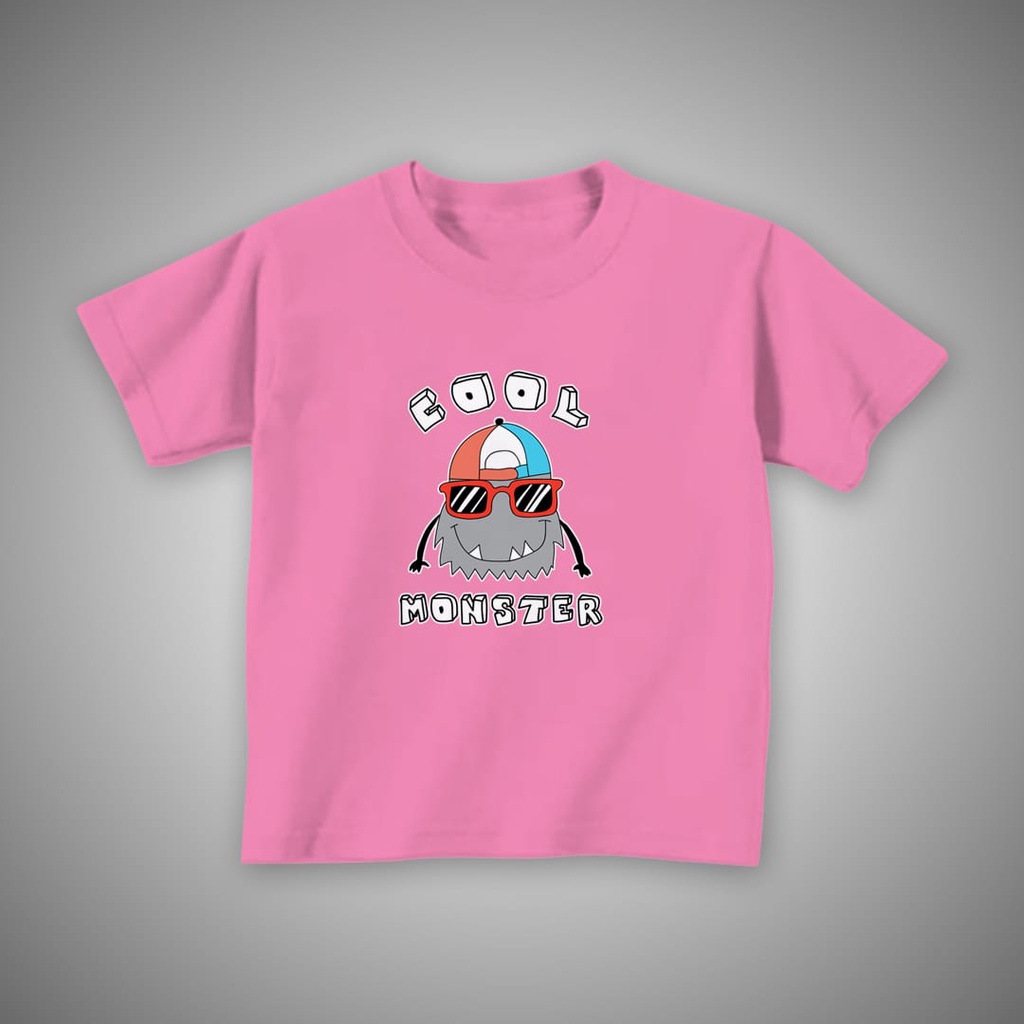 KAOS ANAK COOL MONSTER - ATASAN LUCU PREMIUM