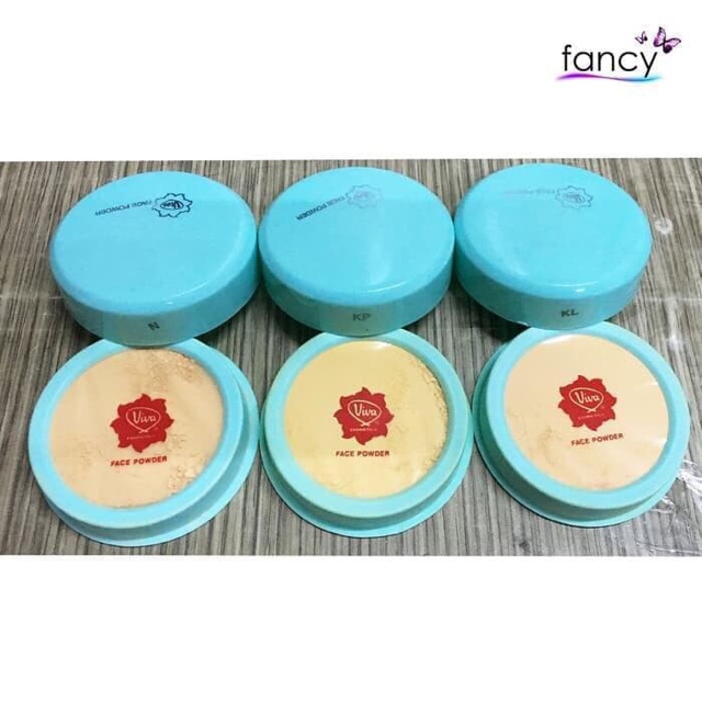 ✿ELYSABETHME✿ (🆅🅸🆅🅰) Viva face powder bedak tabur hijau anti wajah berminyak pemutih loose  pupur