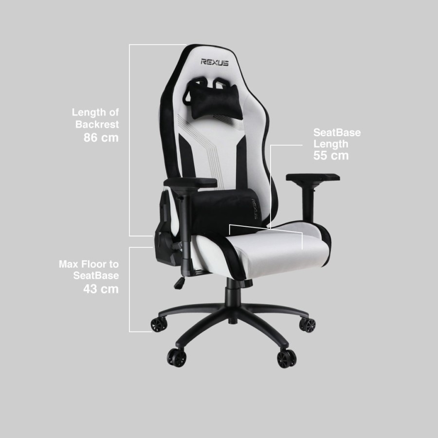 Rexus Gaming Chair Kursi RGC-211 Stoffa  RGC 211 Stoffa