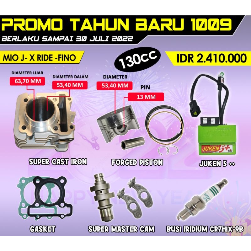 Paket Bore Up Mio J / X Ride 115 / Fino