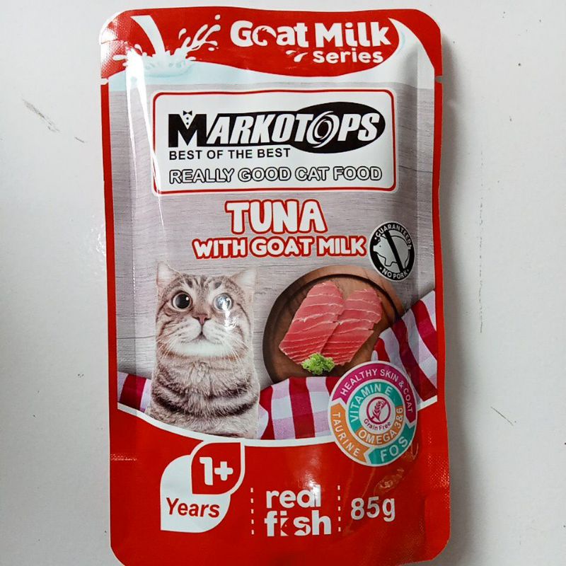 Wet Cat Food MARKOTOP Tuna 85G - Makanan Kucing Basah