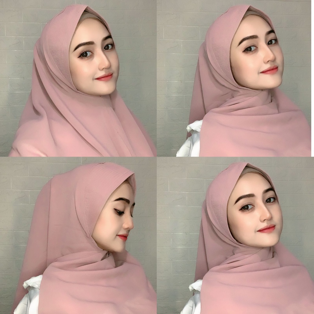 HIJAB JILBAB KERUDUNG SEGI EMPAT MALAY SOFT PED