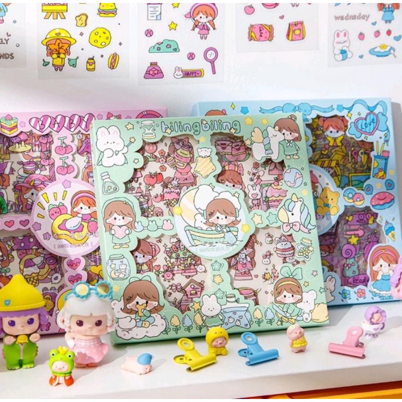 [Ecer] Stiker Aesthetic || Stiker Tumblr Lucu || Stiker Scrapbook || Stiker Lucu Plastik