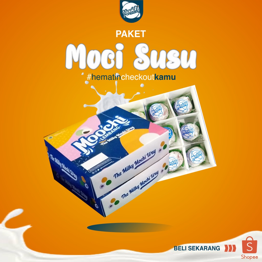 MOCHI SUSU LEMBANG | Jajanan | Oleh Oleh - Makanan - Cemilan - Kue Lembang | Makanan Hemat - 2 Box