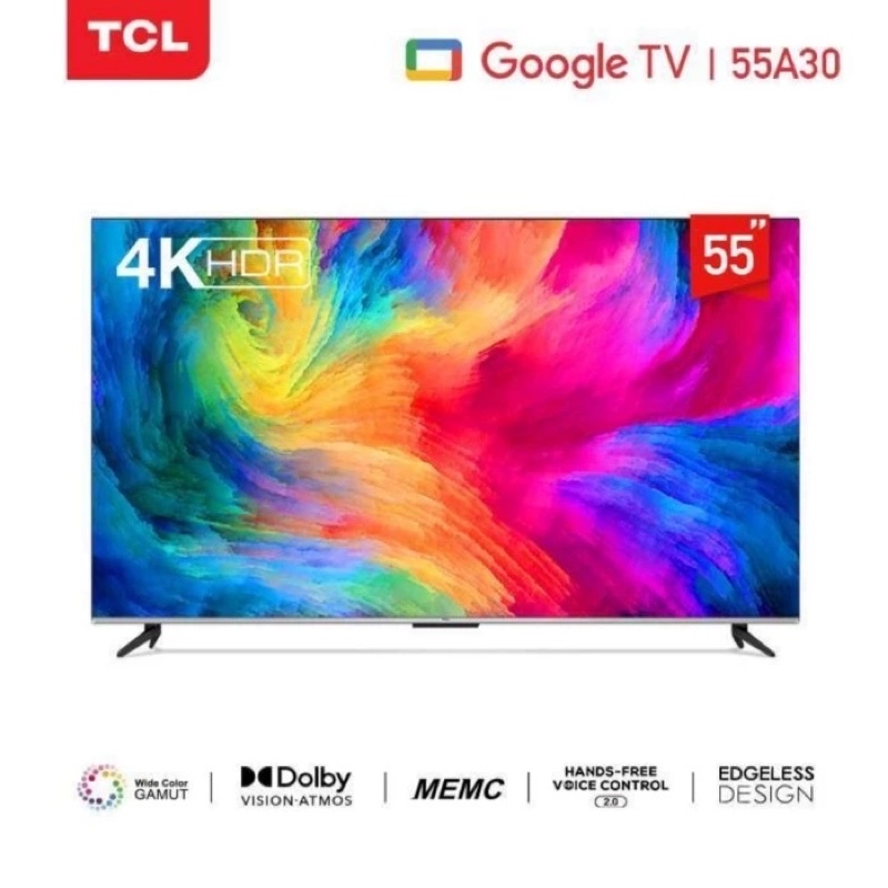 Led TV TCL 55” / 55A30 / 4K UHD Dolby Atmos Android Smart TV