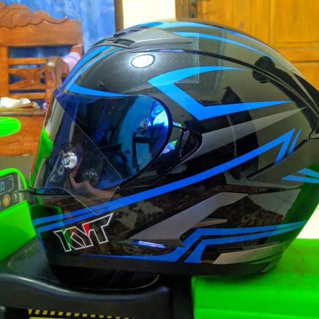 Helmet KYT Falcon Blue Carbon