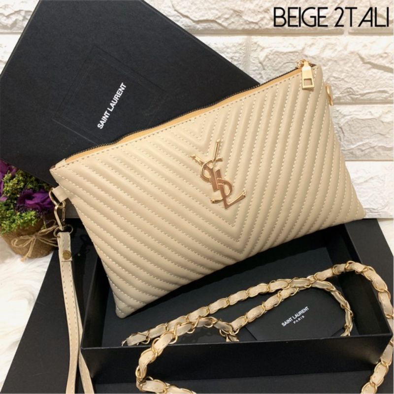 TAS IMPORT MURAH || CLUTCH TAS SELEMPANG YSL1 IMPORT || PROMO TAS BATAM IMPORT