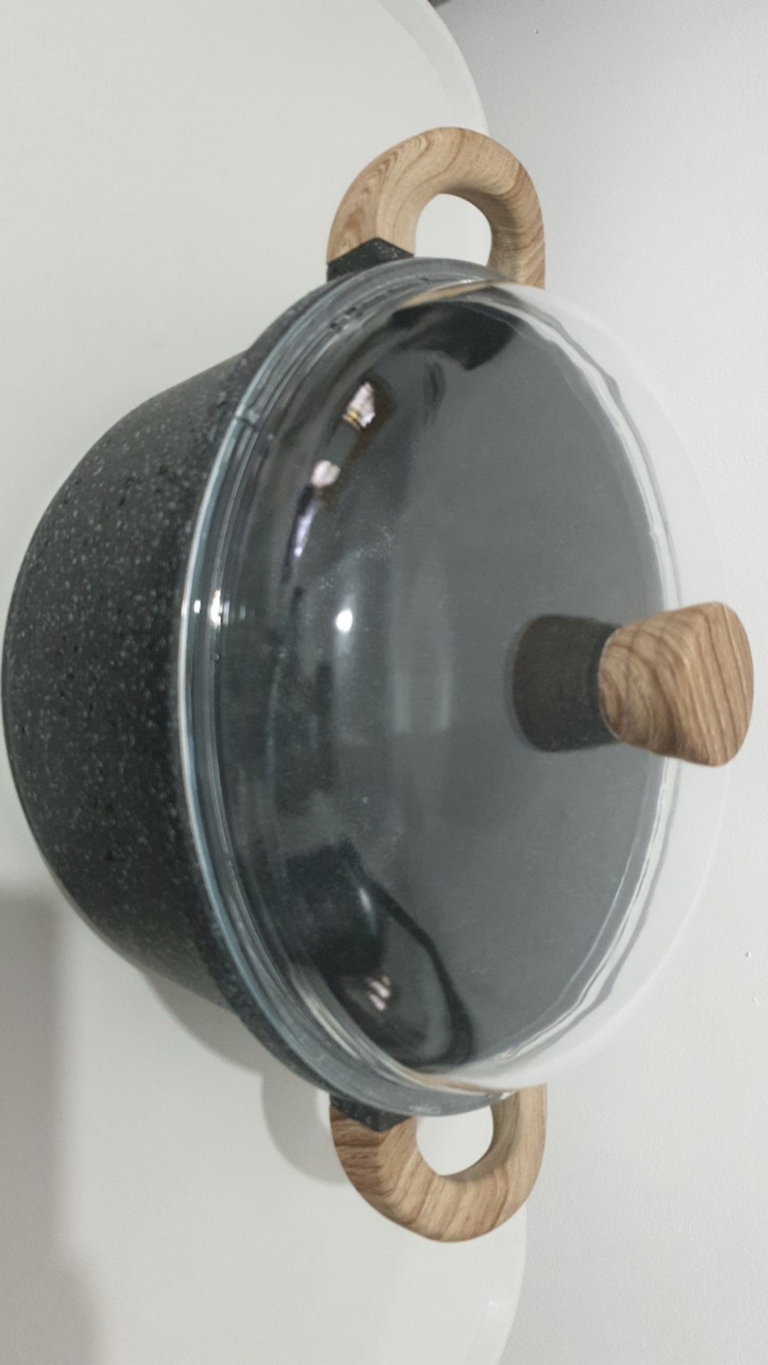 Debellin Casserole 28 Cm - Black Granite Cookware Series Atau Panci Anti Lengket Premium