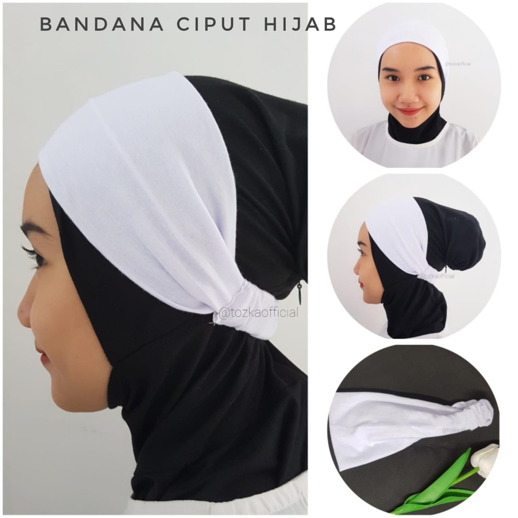 Ciput bandana 2 in 1 I Bandana hijab I Dalaman hijab