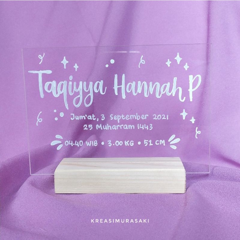 

GIFT BOX Lettering On Acrylic Wedding Gift Newborn Gift Anniversary Gift