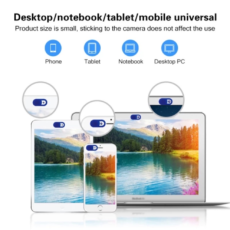 [Ready Stock 6 Warna] Penutup Kamera Sticker Pelindung Webcam Cover Camera Depan Laptop Hp Iphone Ipad Android Tablet Smartphone Protector Lensa Universal Murah