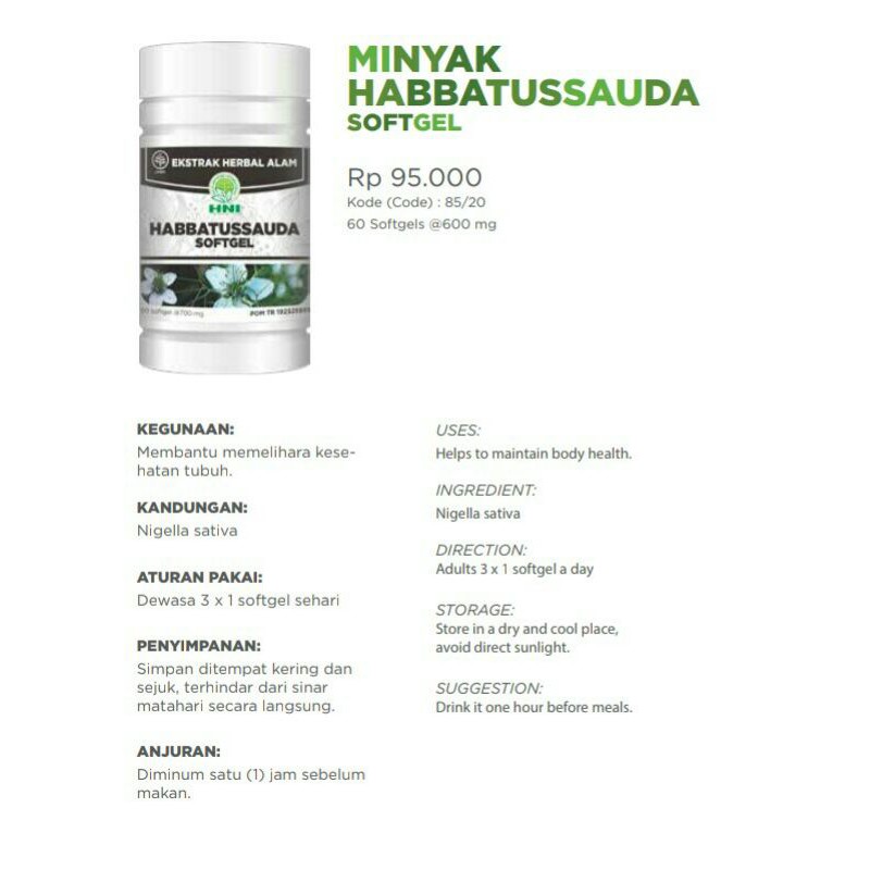 Minyak habbatussauda softgel