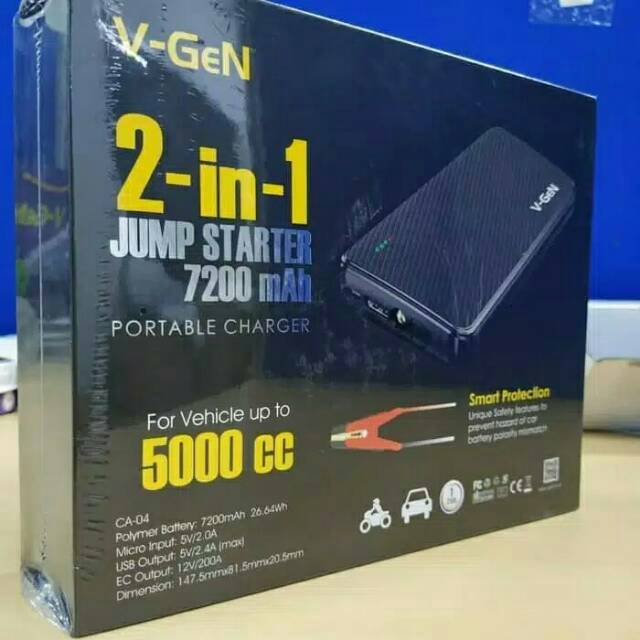 Terbaru V GEN POWER BANK JUMPER AKI MOBIL Power Bank High Quality .