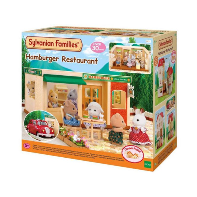 Mainan anak sylvanian families hamburger restaurant original