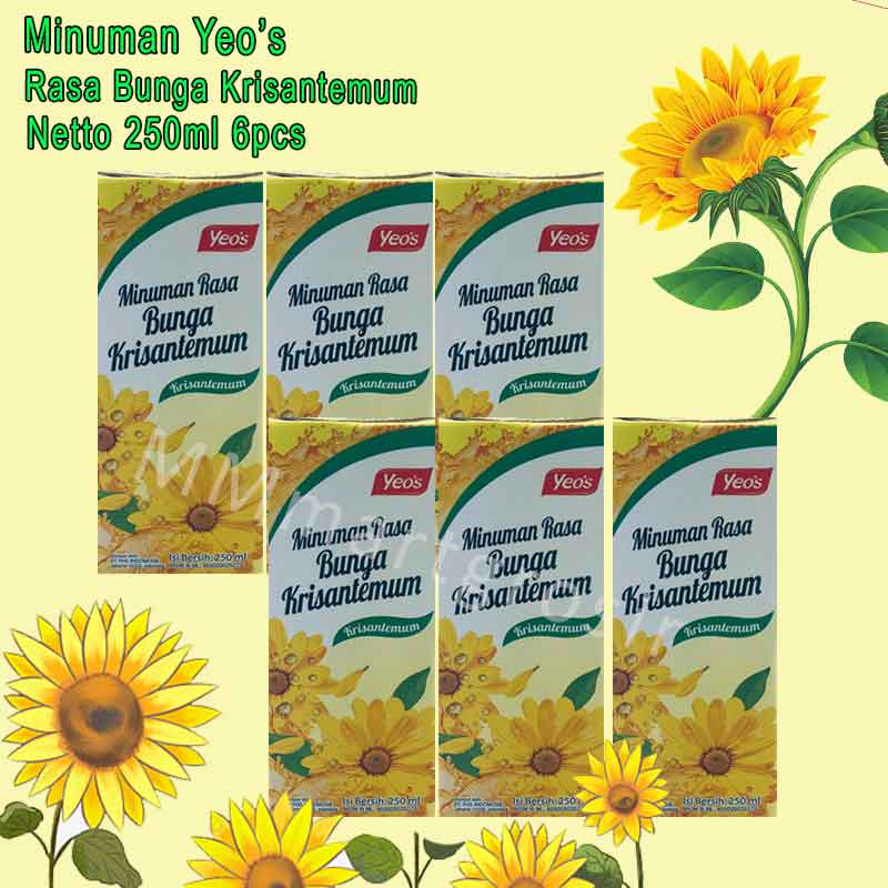 Yeos / Minuman Rasa Bunga Krisantemun / 250ml / 6pcs