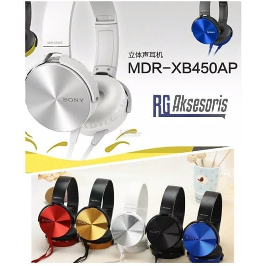 Headphone SONY MDR XB 450 XB450 XB-450 EXTRA BASS KABEL