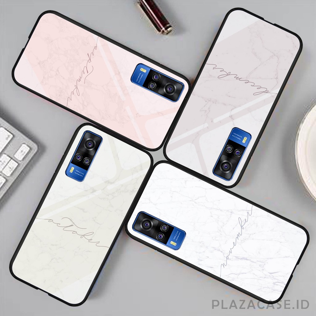 Softcase Glass Month K87 [ ALL TYPE ] VIVO Y51 2020 Y12S Y20 Y12i Y30 Y50 V20 V20 SE V19 V17 PRO V15