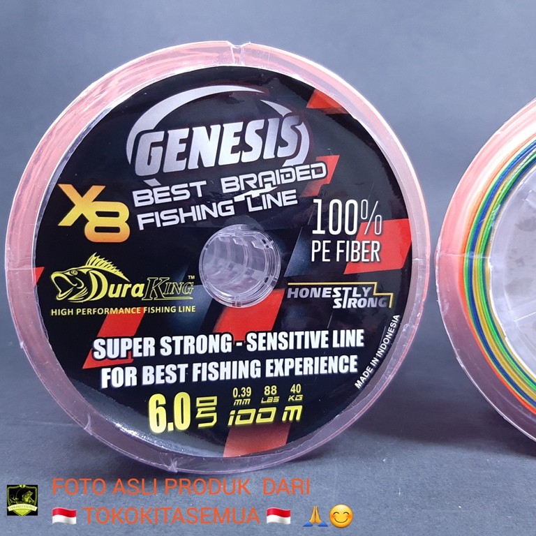 Senar Pancing Benang PE Line PE 6 Multi Colour ID0304A