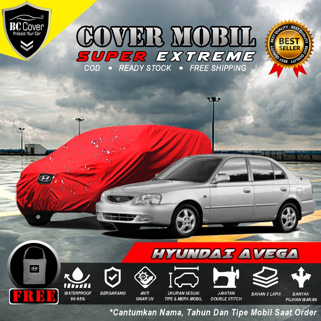 Body Cover Mobil Hyundai Avega Outdoor Waterproof / Sarung Mobil Avega Waterproof / Selimut Tutup Mantol Kerudung Mantel Penutup Mobil Sedan avega Waterproof Outdoor Anti Air