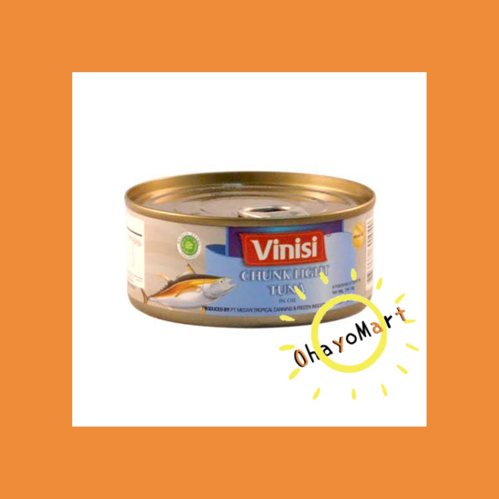 Vinisi Chunk Light Tuna/ Daging Tuna Kaleng 160g