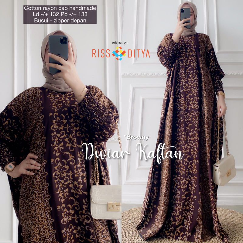 (BISA COD) DIVIAR KAFTAN • KAFTAN WANITA ORI RISSADITYA