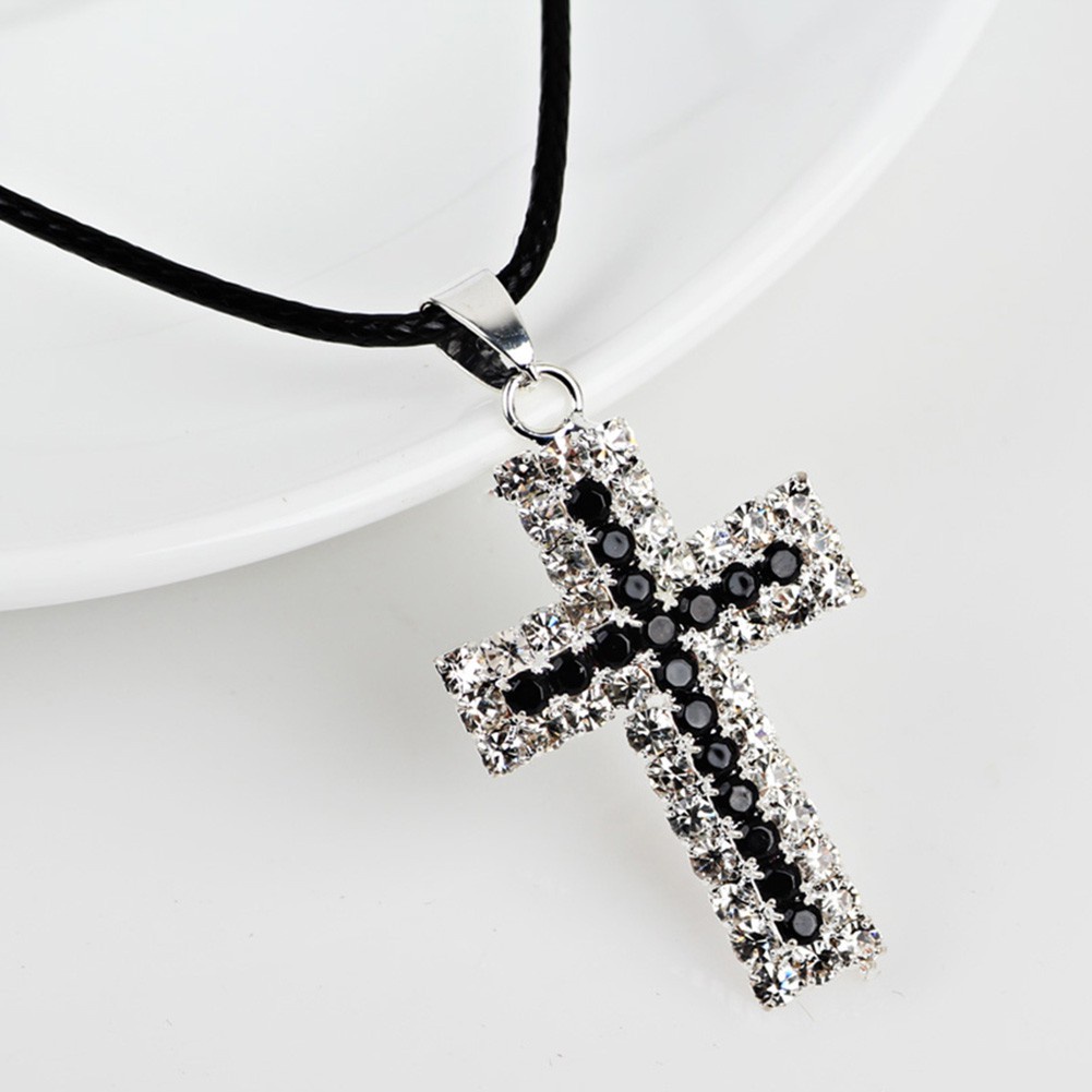 Cross Pendant Necklaces Statement for Women Jewelry Jesus church Christian