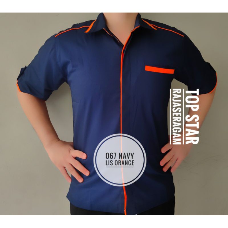 DN Seragam Uniform  Kemeja Seragam Kerja Drill PDH Werpak Dinas Hotel Cafe Resto Outdoor Kantor