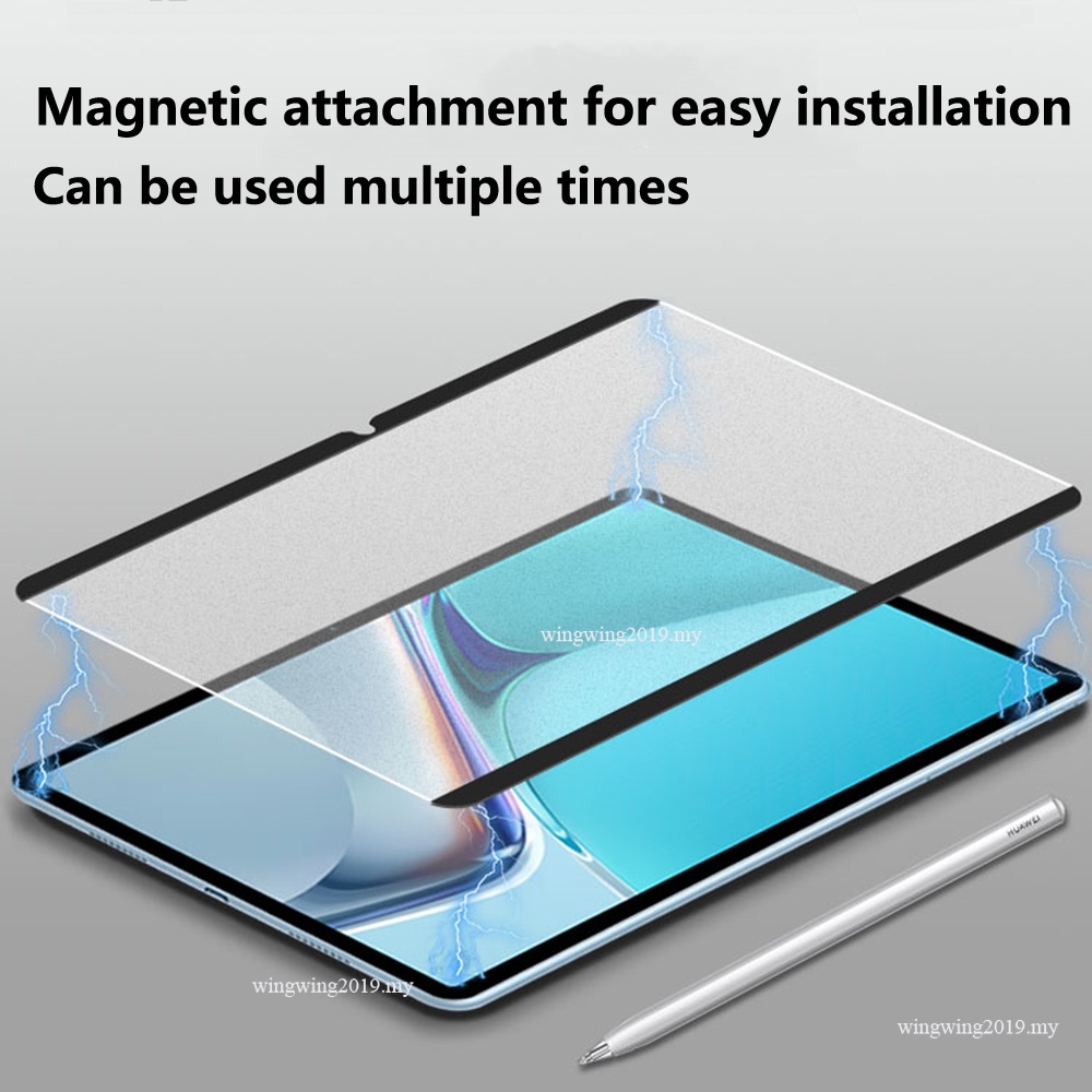 Pelindung Layar Tempered Glass Magnetik Untuk Huawei Matepad 11 2021 Pro 10.8 2021 Matepad 10.4