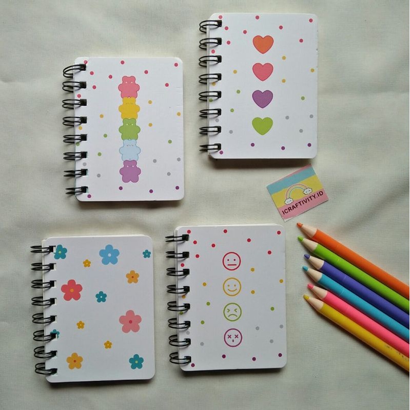 

Notebook Mini Lucu Kartun Polkadot