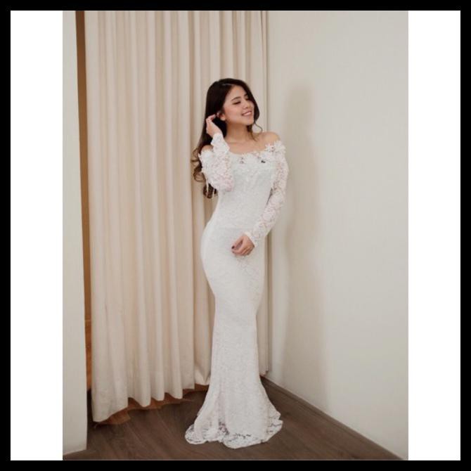 Longdress Sabrina 9705 Baju Pesta Brukat Jessie Ada Ukuran Longdress Sabrina 9705 Baju Pesta Brukat Jessie Ada Ukuran