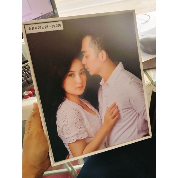 Cetak Foto plus block frame ukuran 8R