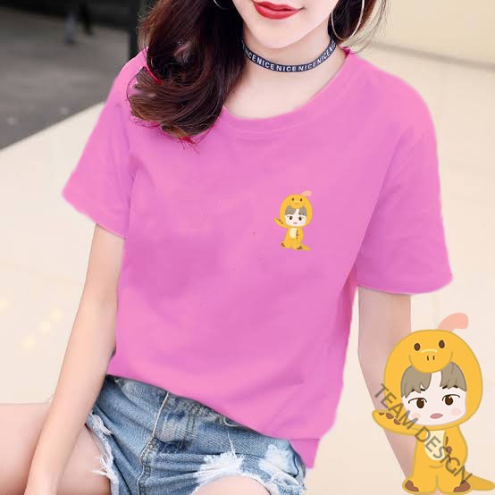 YOURSTYLE1119 - KAOS KARAKTER YELLOW REX DINO BAJU KAOS WANITA DISTRO UNISEX OVERSIZE JUMBO KEKINIAN TERL