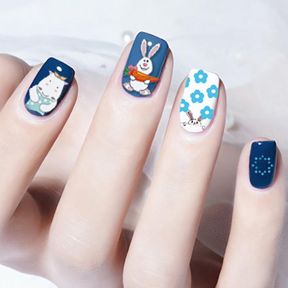 Mxbeauty Stiker Kuku Anak Tahan Air DIY Koala Panda Self Adhesive Nail Art Dekorasi