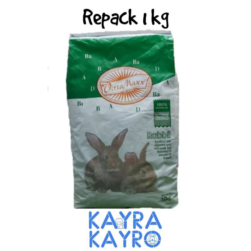 VittaMaxx Rabbit 1 kg Repack - Makanan Kelinci - Vitta Maxx VitaMax